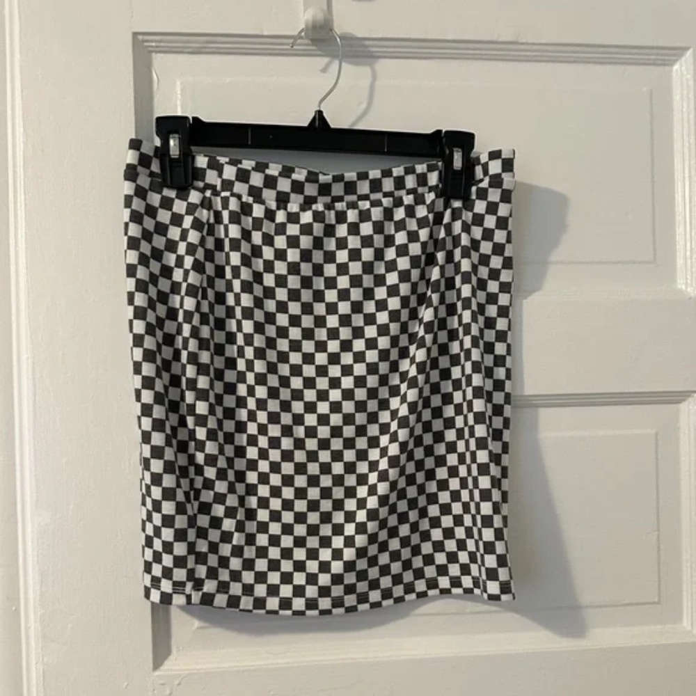 Checkered Mini Skirt